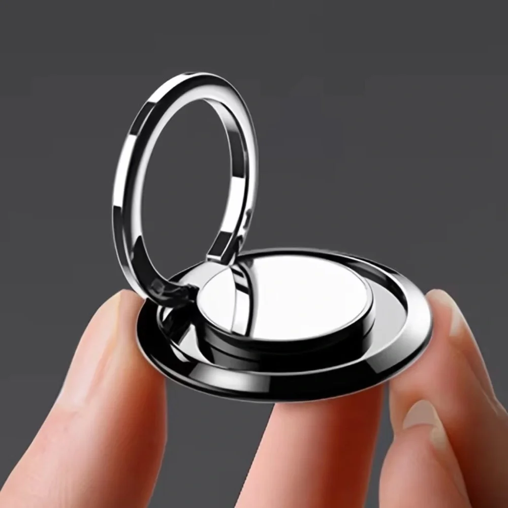 3-Pack Slim Round Metal Phone Ring Holder Grip Stand Rotating Kickstand Setw